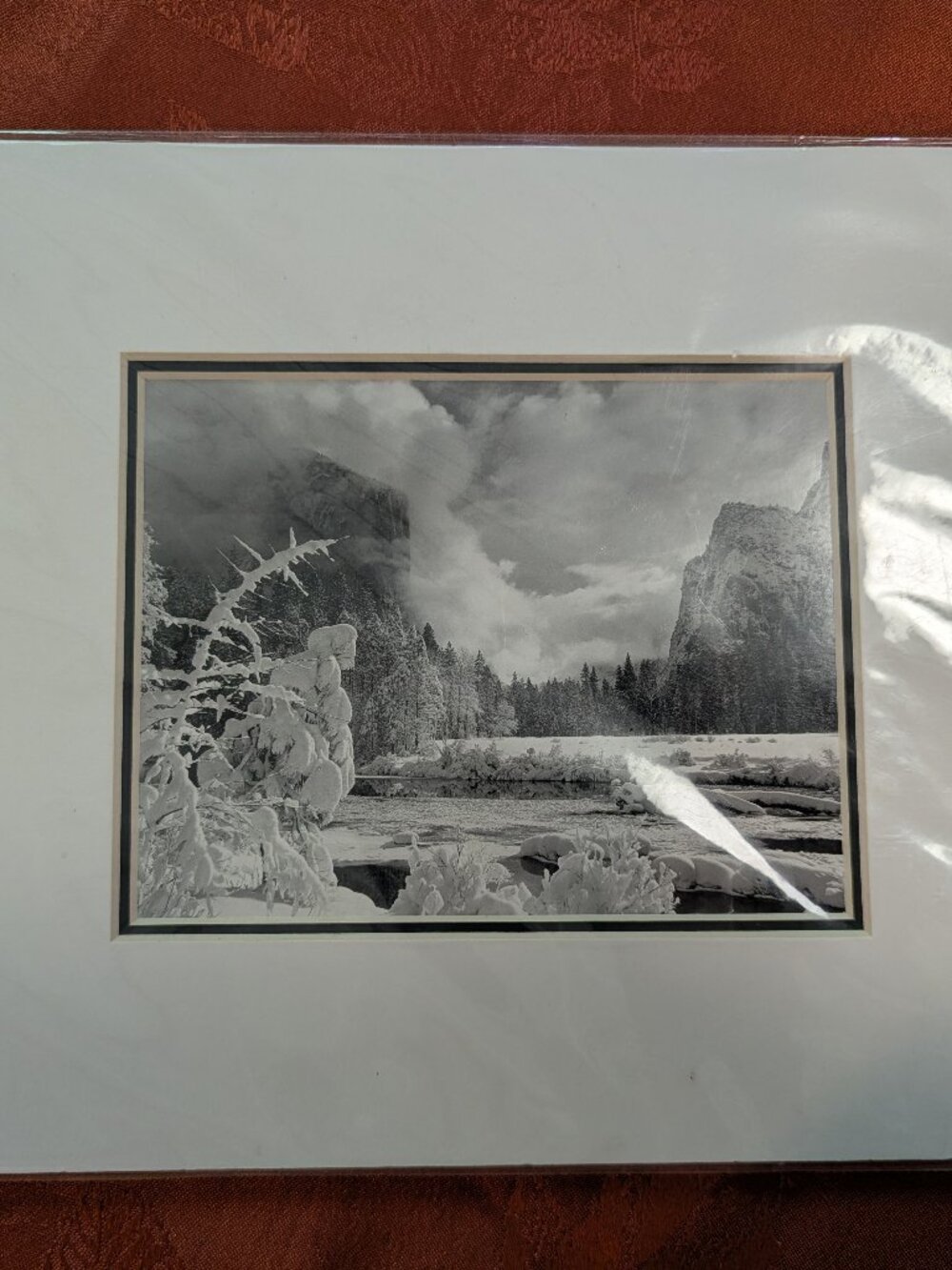 "Gates of the Valley, Winter, Yosemite National Park" Ansel Adams 8x10 Print